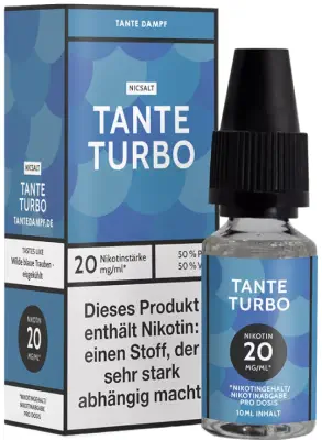 Tante Dampf - Tante Turbo - Nikotinsalz Liquid 10ml