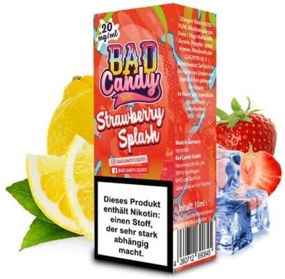 Bad Candy Liquids - Strawberry Splash - Nikotinsalz Liquid
