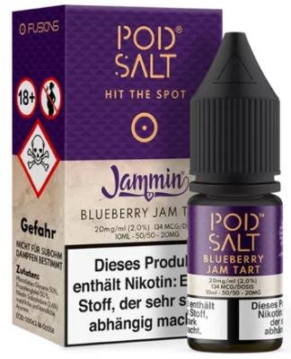 Pod Salt Fusion - Blueberry Jam Tart - Nikotinsalz Liquid 20 mg/ml
