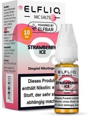 ELFLIQ - Strawberry Ice - Nikotinsalz Liquid 10 mg/ml