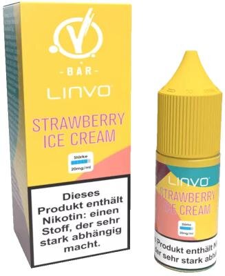 Linvo - Strawberry Ice Cream - Nikotinsalz Liquid