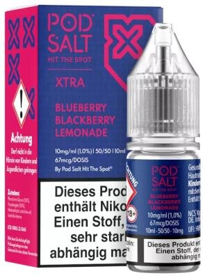 Pod Salt X - Blueberry Blackberry Lemonade - Nikotinsalz Liquid 10 mg/ml