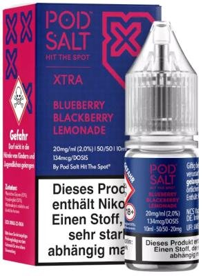 Pod Salt X - Blueberry Blackberry Lemonade - Nikotinsalz Liquid 20 mg/ml