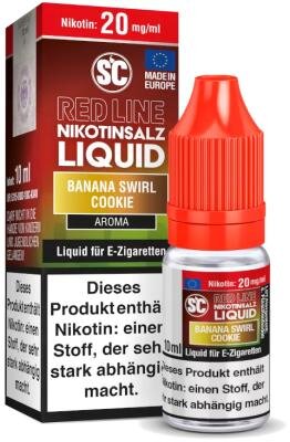 SC - Red Line - Banana Swirl Cookie - Nikotinsalz Liquid 0mg/ml